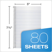 Load image into Gallery viewer, TOPS Oxford 1-Subject 5 X 7.75 College Ruled 80 811167 Blue Cover
