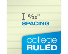 Load image into Gallery viewer, Tops Oxford 1-Subject Kraft Notebook 8-1/2" x 11" College Rule Kraft Cover Green Tint Paper 80 Sheets
